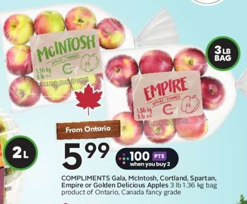 COMPLIMENTS Apples