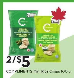 COMPLIMENTS Mini Rice Crisps 100 g