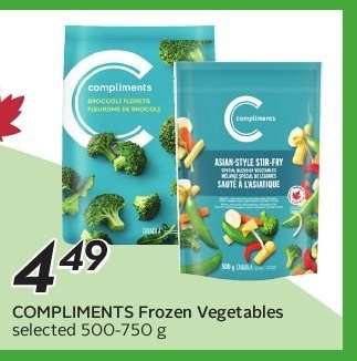 COMPLIMENTS Frozen Vegetables