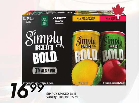 SIMPLY SPIKED Bold Variety Pack 8x355 mL