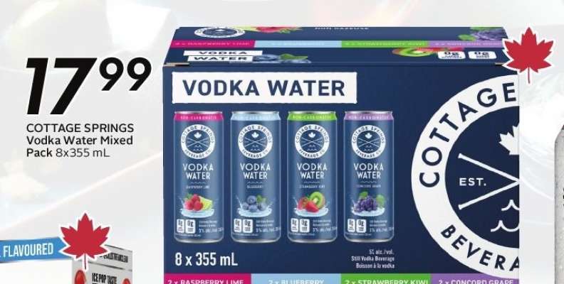 Cottage Springs Vodka Water Mixed Pack