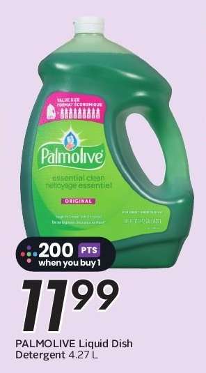 PALMOLIVE LIQUID DISH DETERGENT, 4.27 L