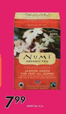 NUMI Tea 18 pk
